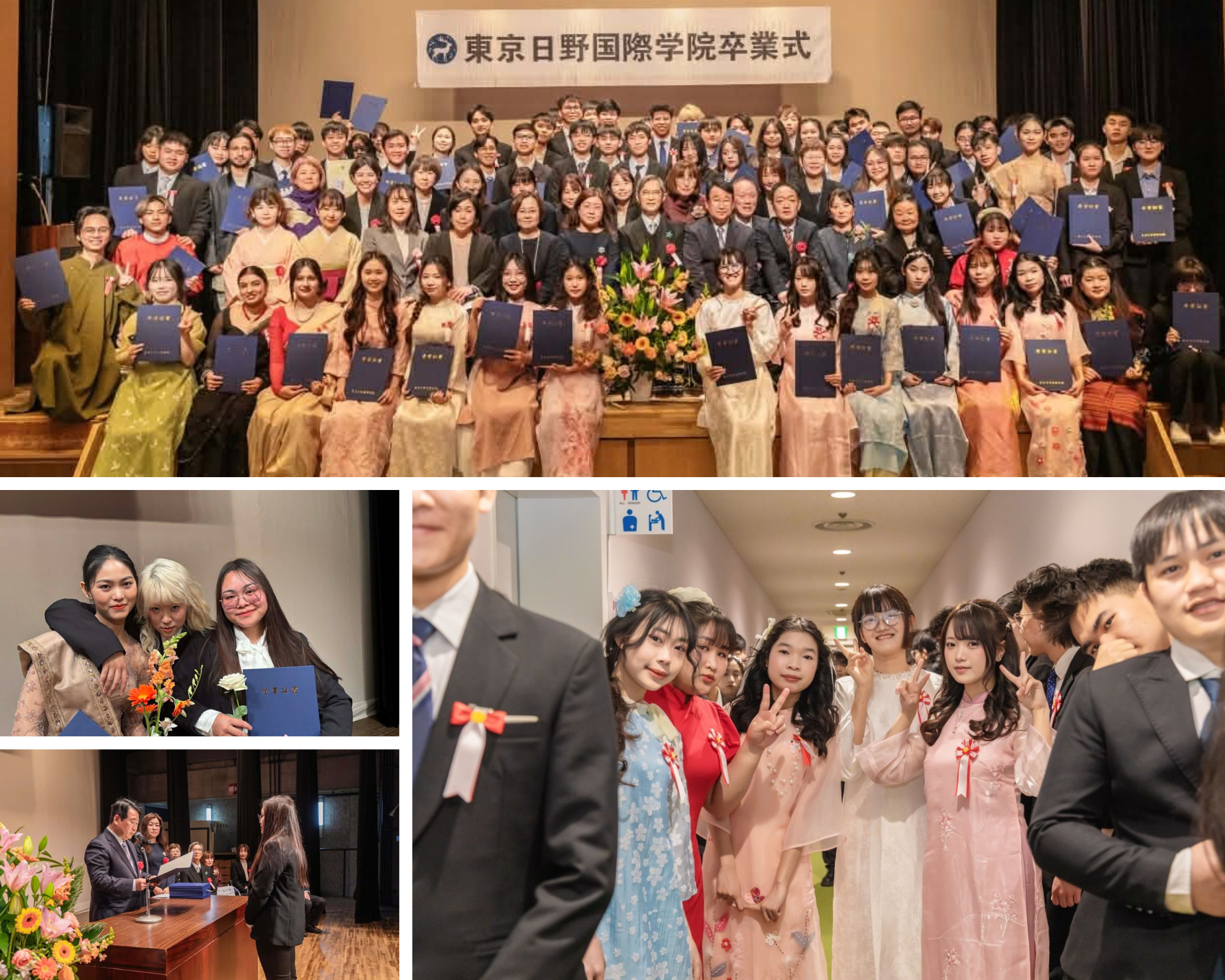 Học viên Amschool tham dự lễ tốt nghiệp tại Học viện Quốc tế Tokyo Hino